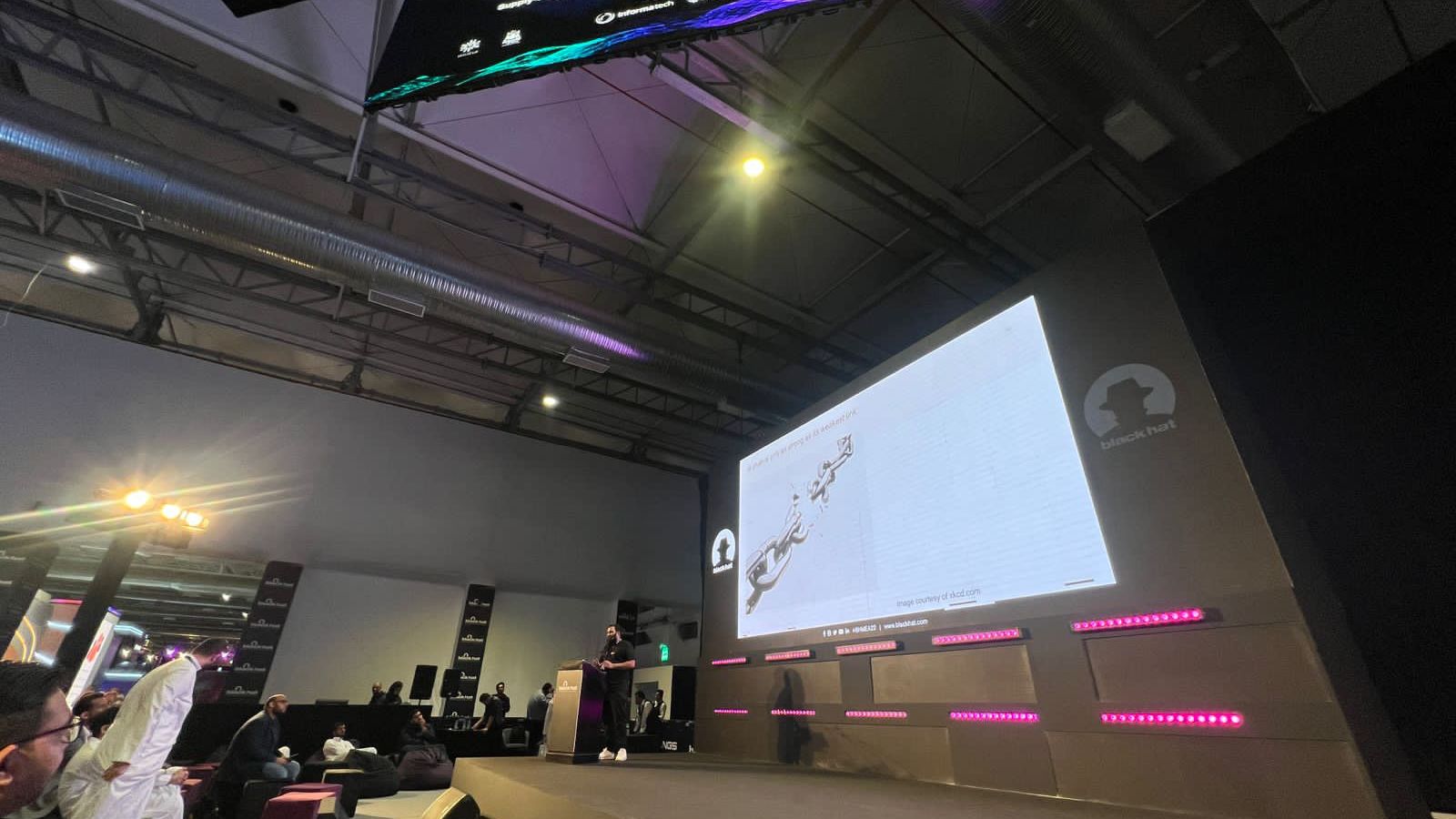 Laburity at a security conference